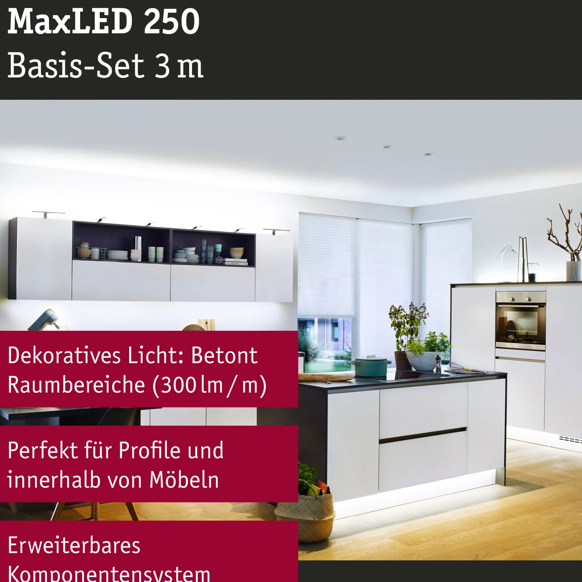 MaxLED 250 LED Strip - Basisset 3m 6500K