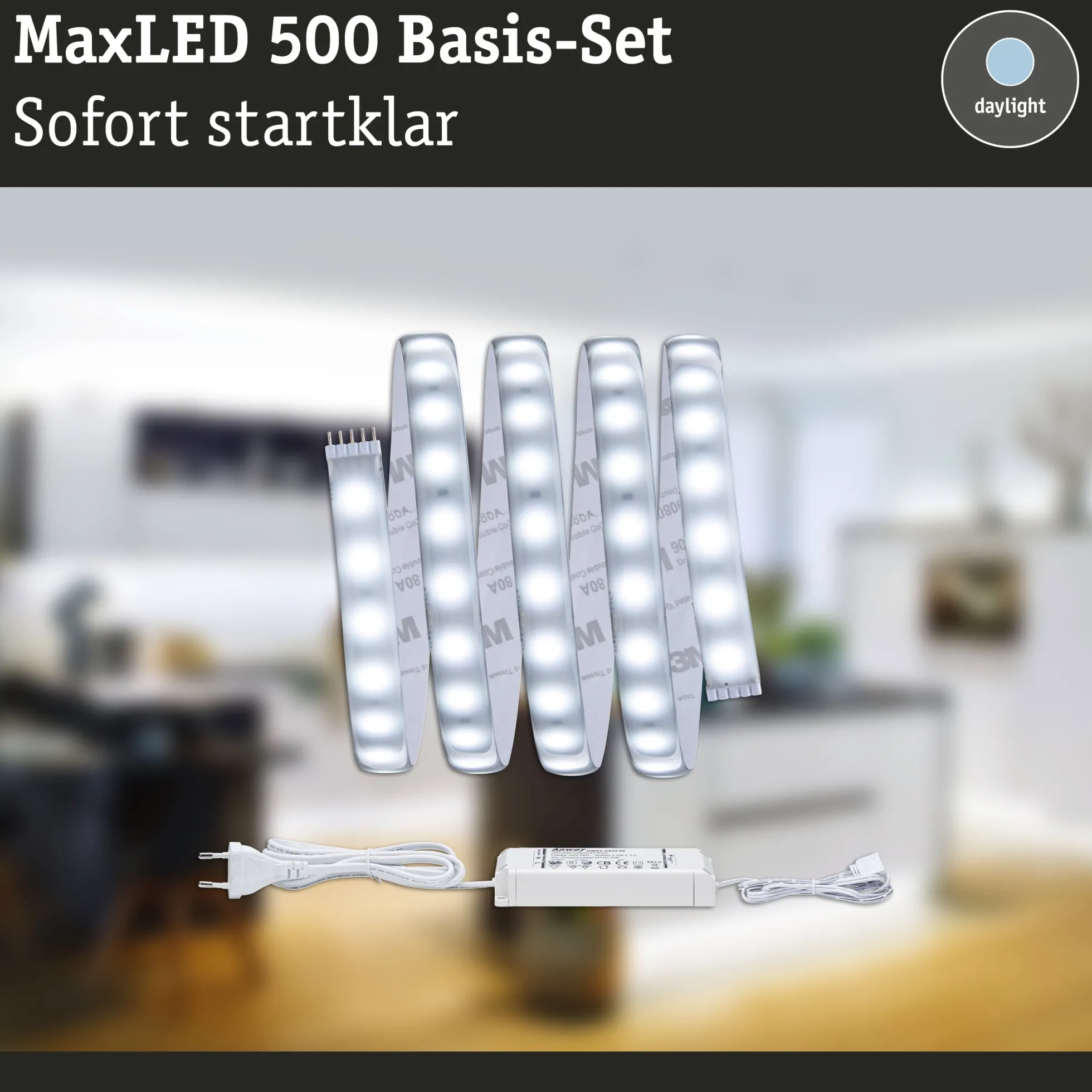 MaxLED 500 LED Strip - Basisset 1,5m Tageslichtweiß