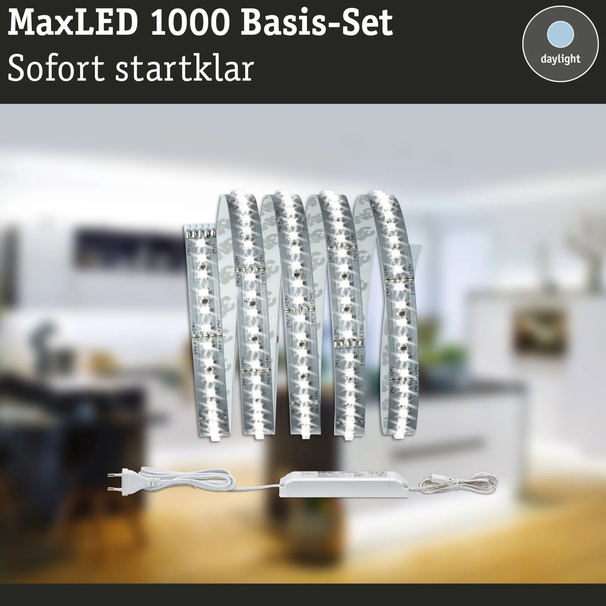 MaxLED 1000 LED Strip - Basisset 1,5m Tageslichtweiß