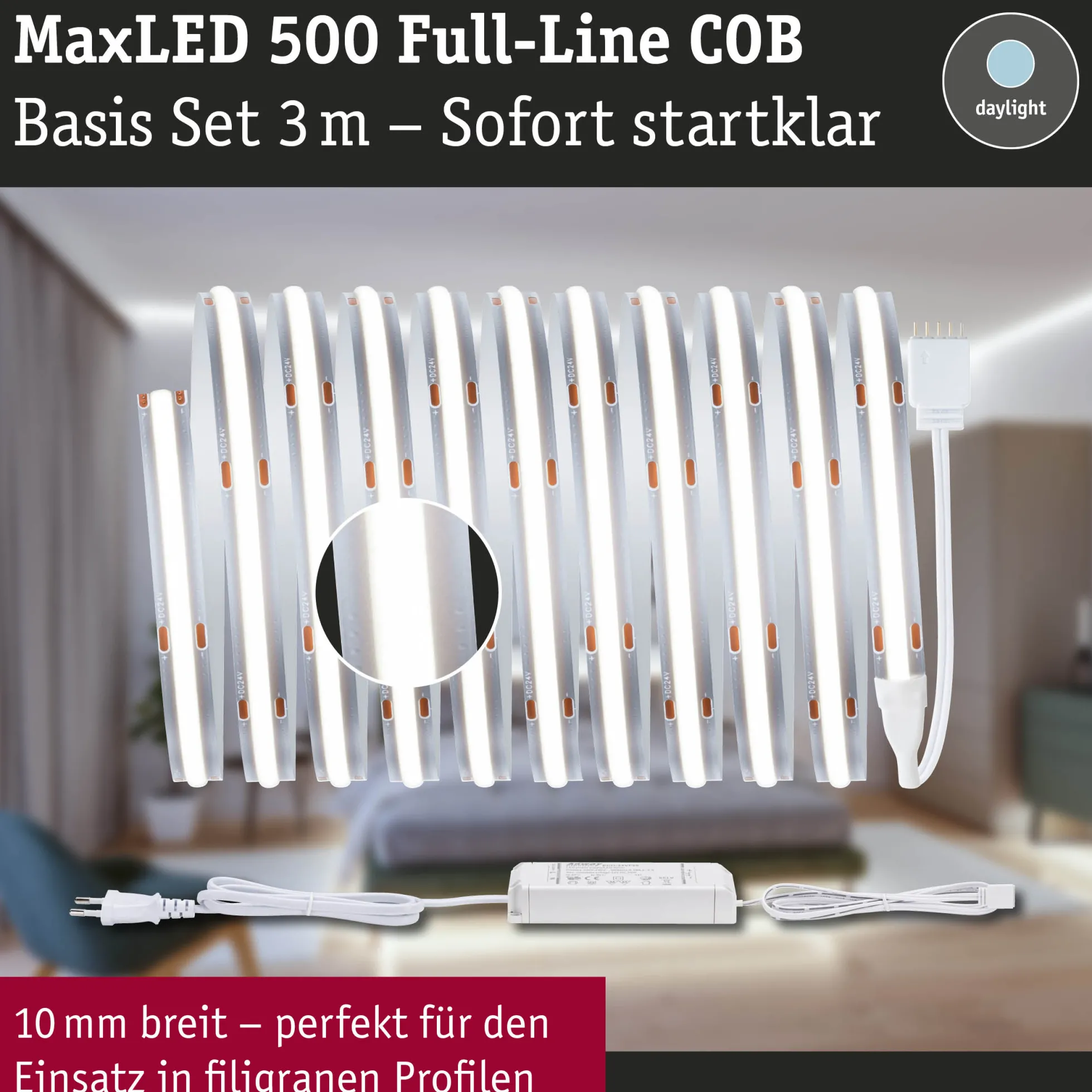 MaxLED 500 LED Strip - Basisset 3m 6500K