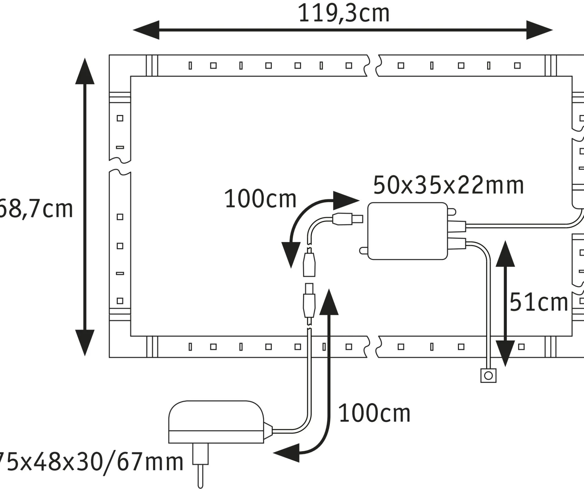 MaxLED 250 LED Strip - Basisset 3,6m RGBW+
