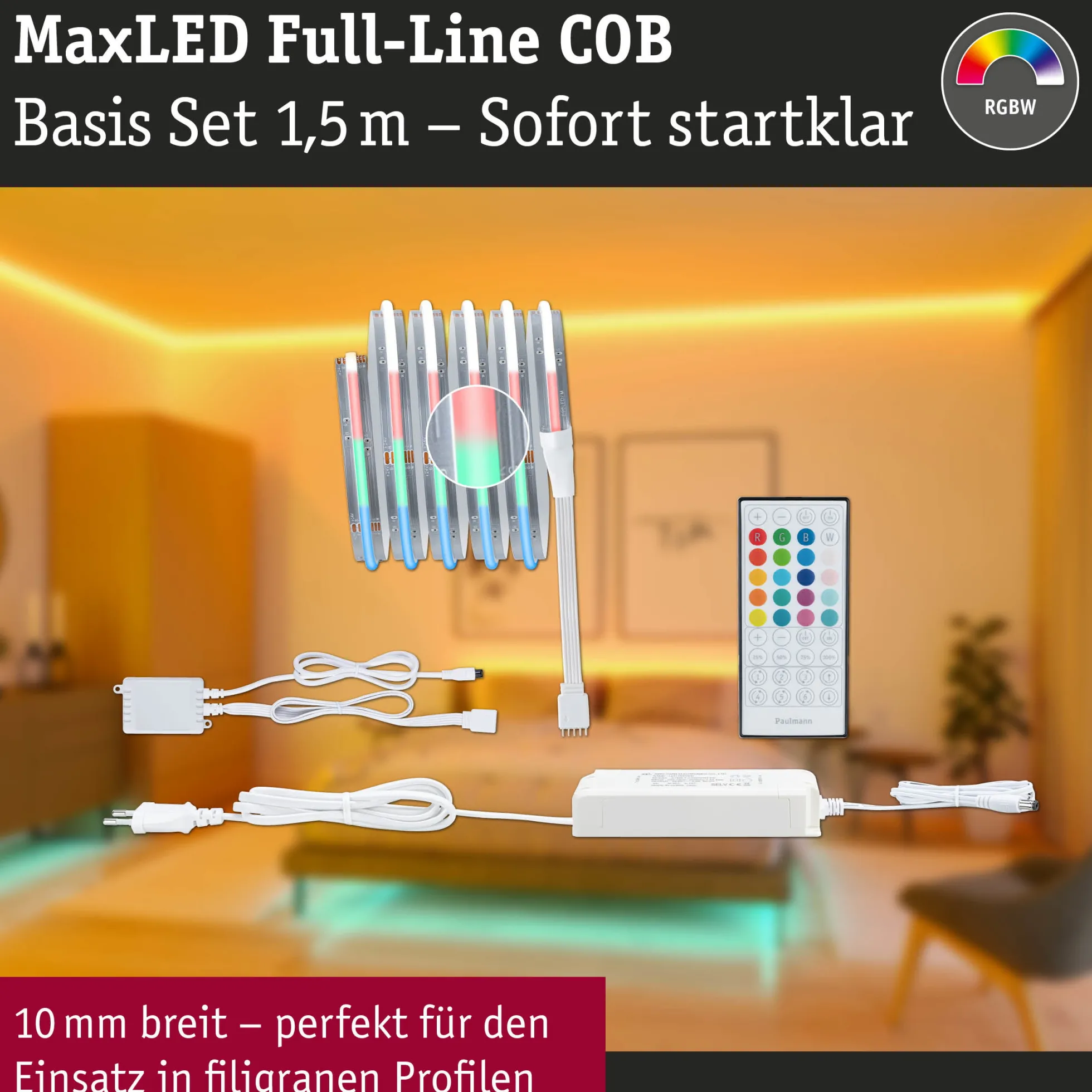 MaxLED 1000 LED Strip - Basisset 1,5m RGBW