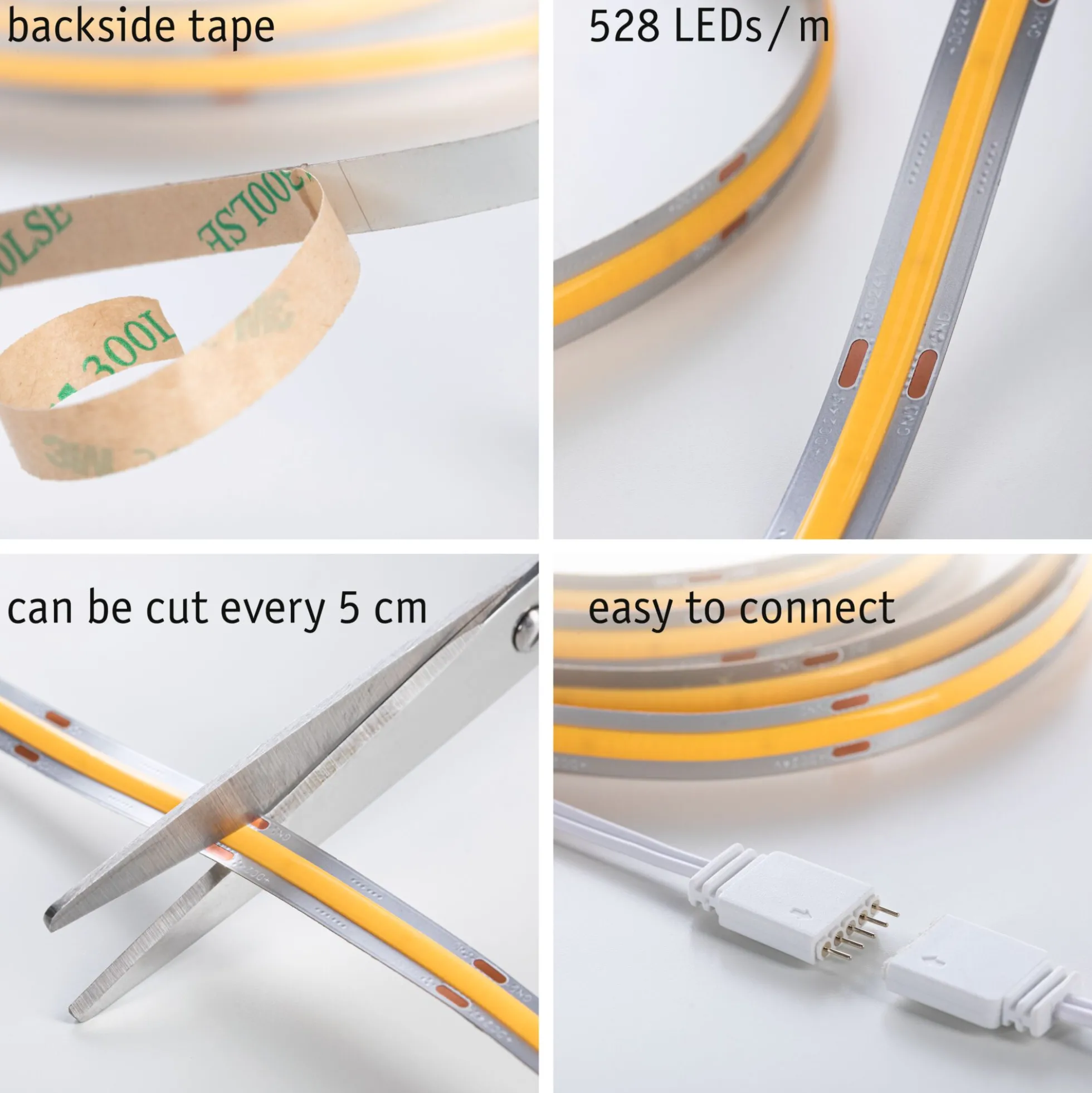 MaxLED 1000 LED Strip - Basisset 1,5m Warmweiß