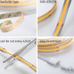MaxLED 1000 LED Strip - Basisset 1,5m Warmweiß