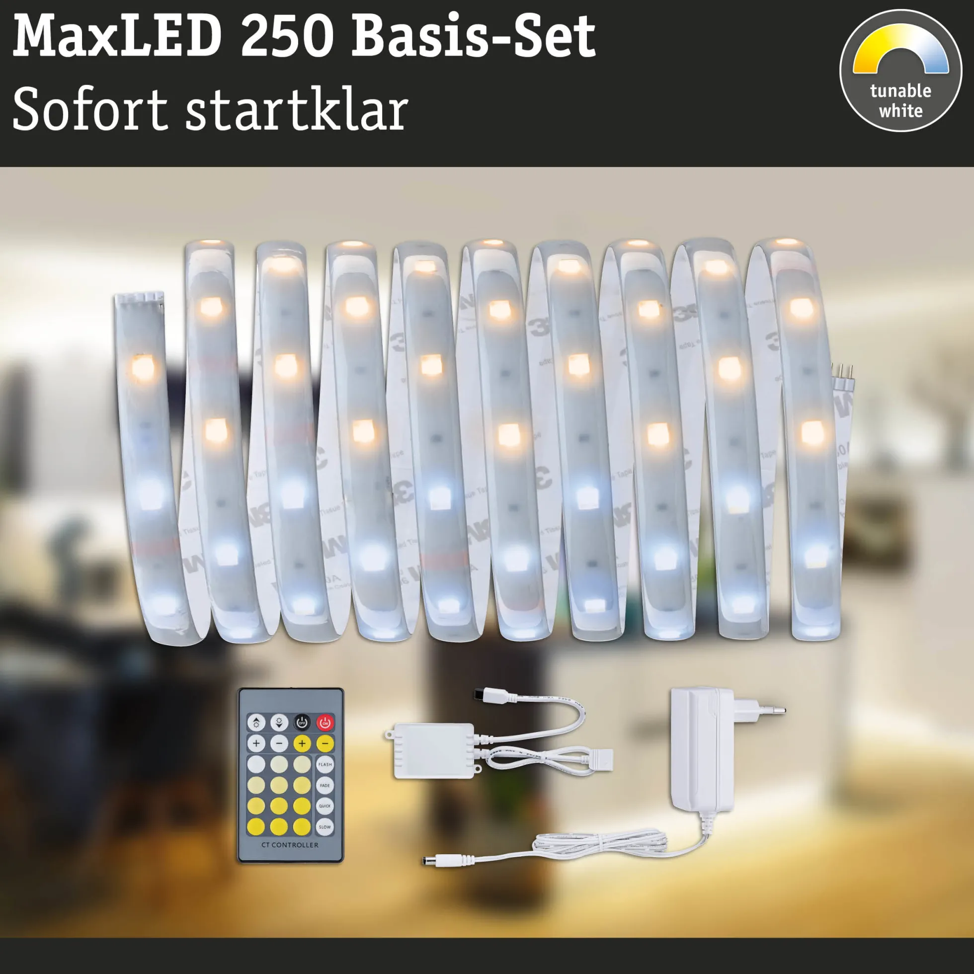 MaxLED 250 LED Strip - Basisset 3m Tunable White