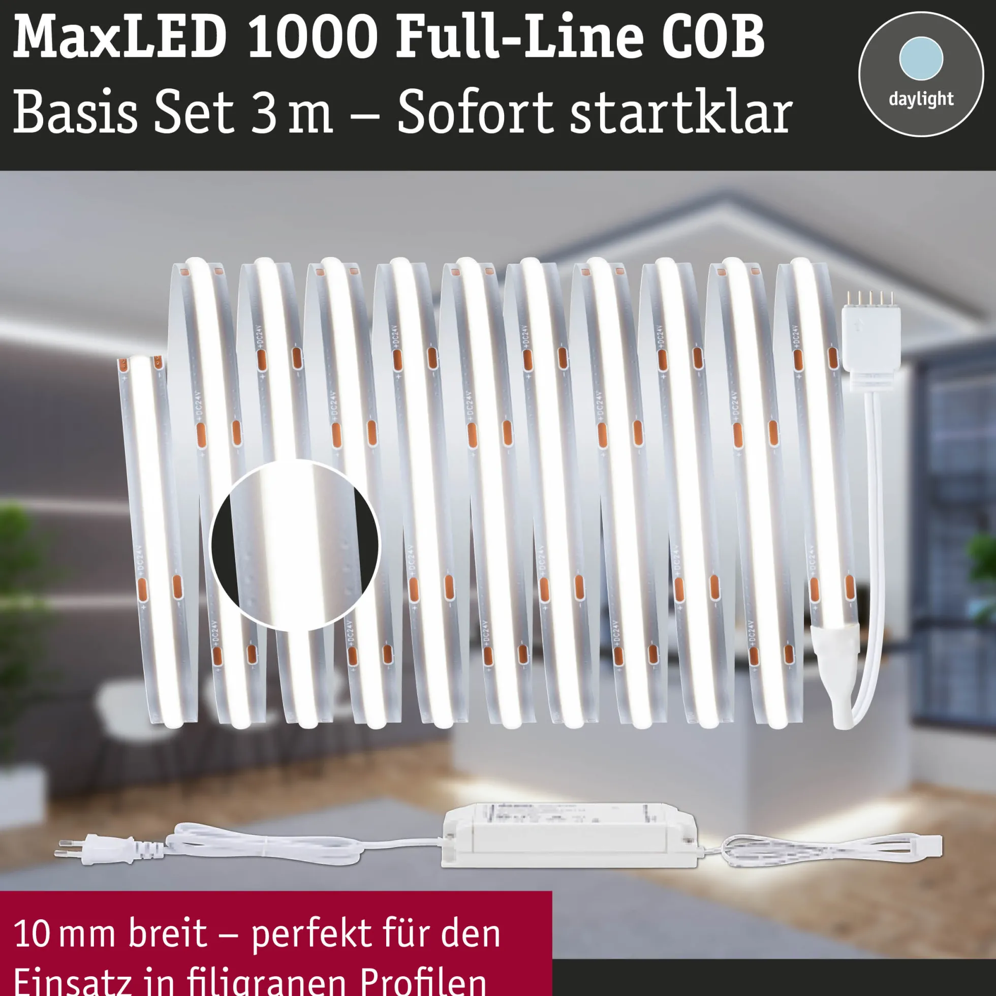 MaxLED 1000 LED Strip - Basisset 3m Tageslichtweiß