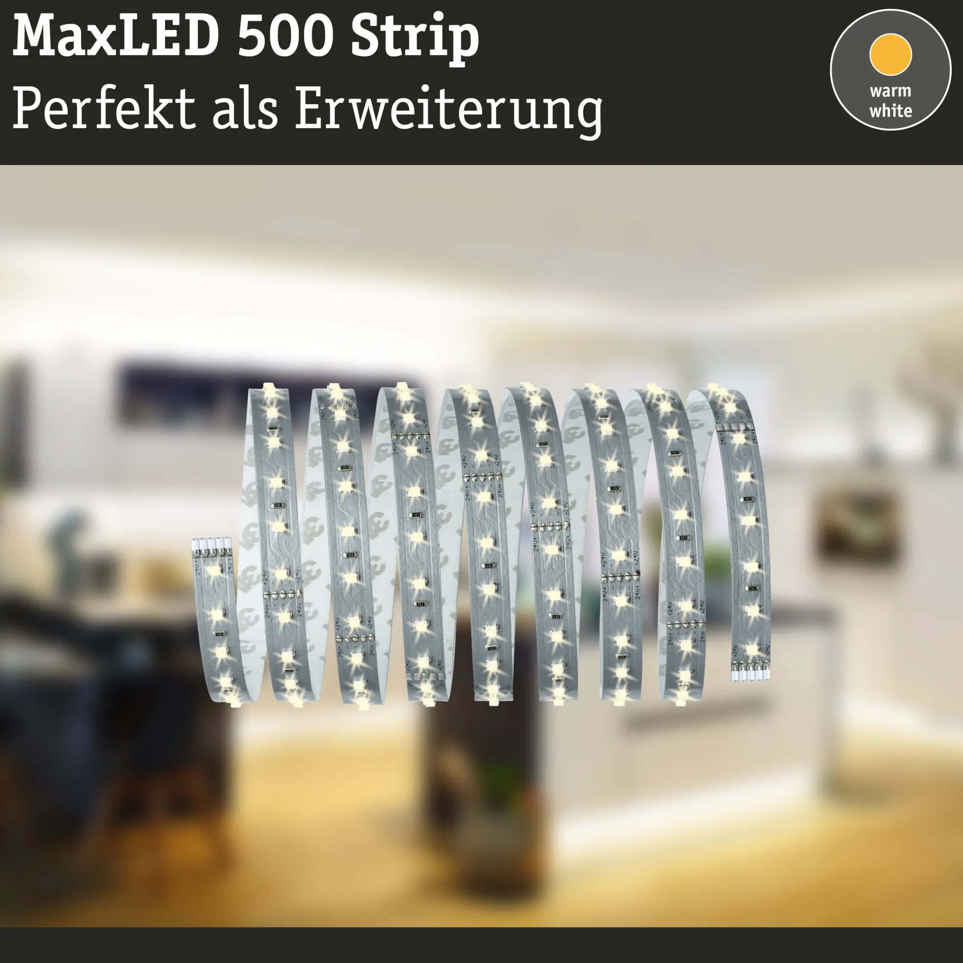 MaxLED 500 LED Strip - Einzelstrip 2,5m Warmweiß