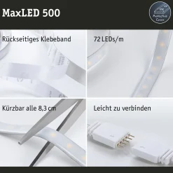 MaxLED 500 LED Strip - Einzelstrip 2,5m Tageslichtweiß
