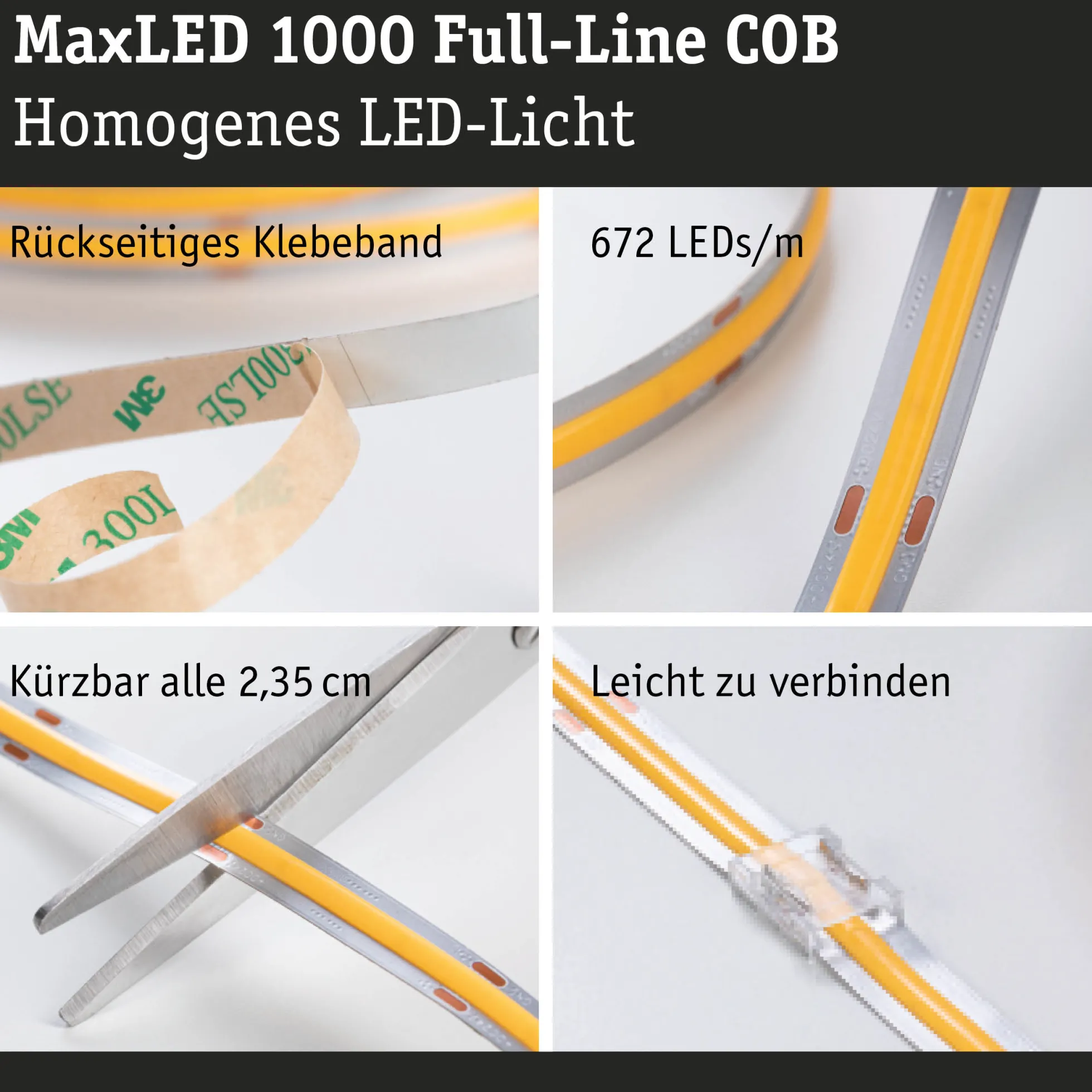 MaxLED 1000 LED Strip - Erweiterung 2,5m Tunable White