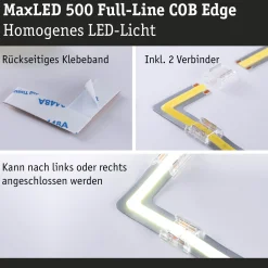 MaxLED 500 LED Strip - Erweiterung COB Ecke 90° Warmweiß