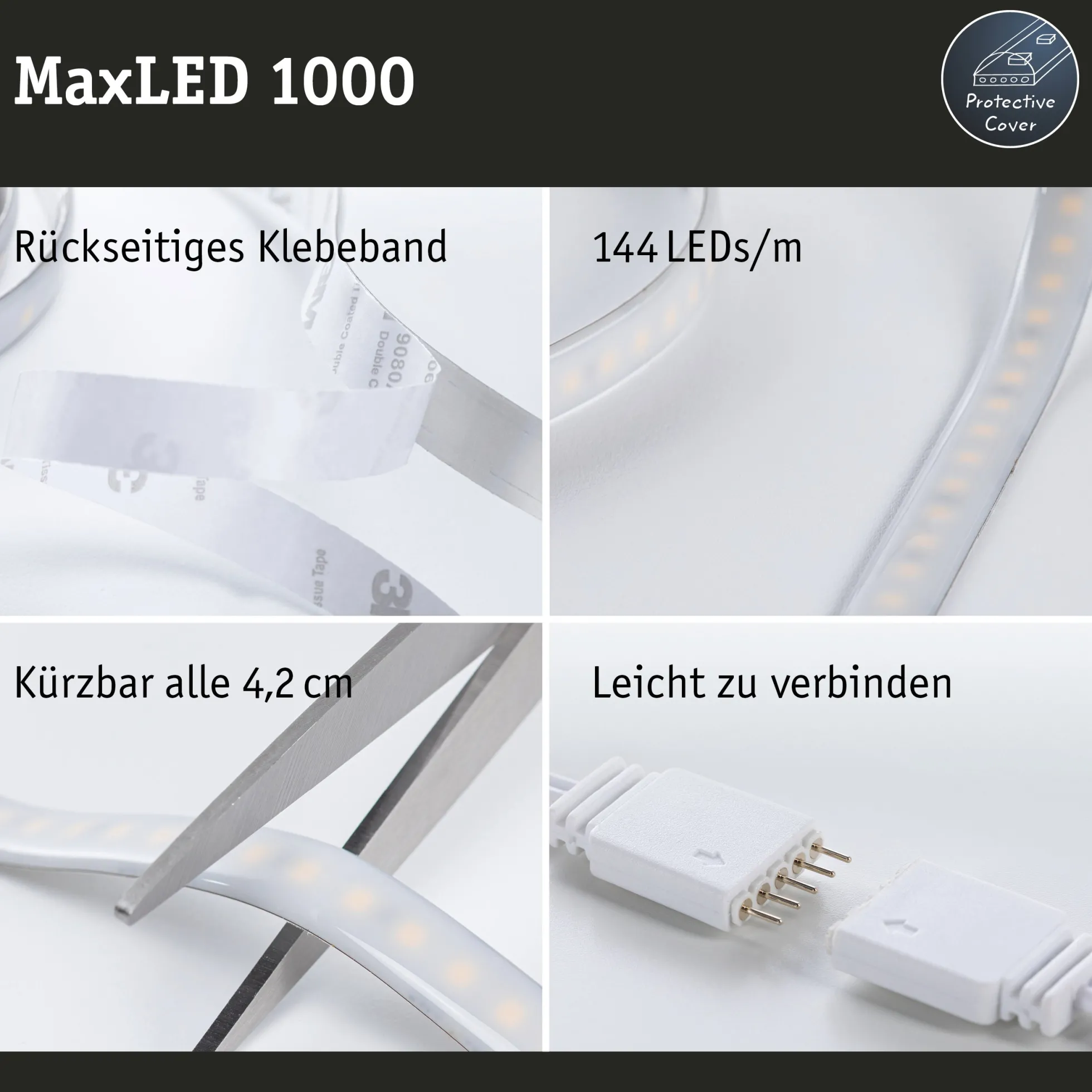 MaxLED 1000 LED Strip - Erweiterung 1m Tageslichtweiß