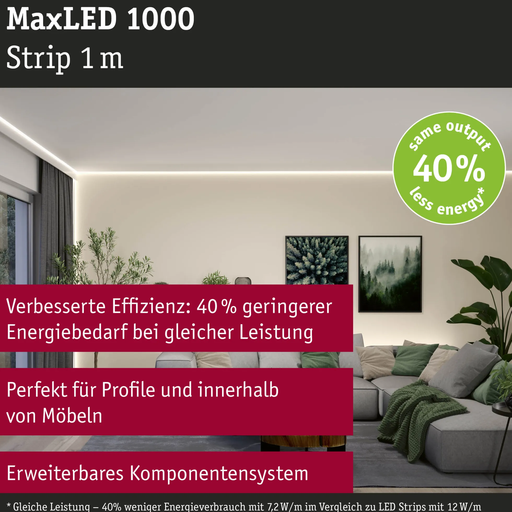 MaxLED 1000 LED Strip - Erweiterung 1m