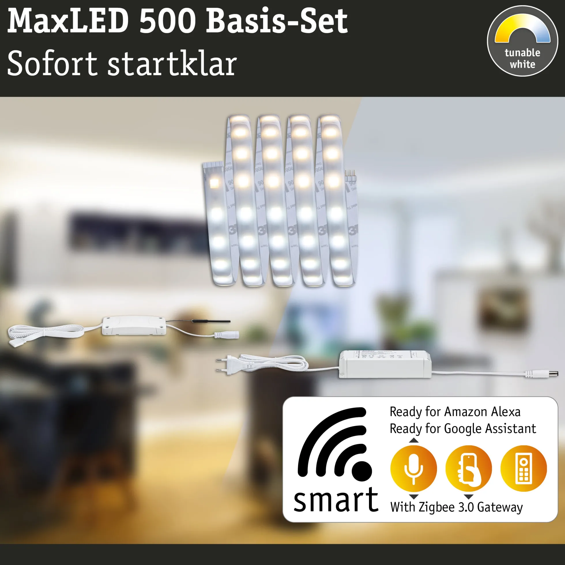 MaxLED 500 LED Strip Smart Home Zigbee 3.0 - Basisset 1,5m Tunable White