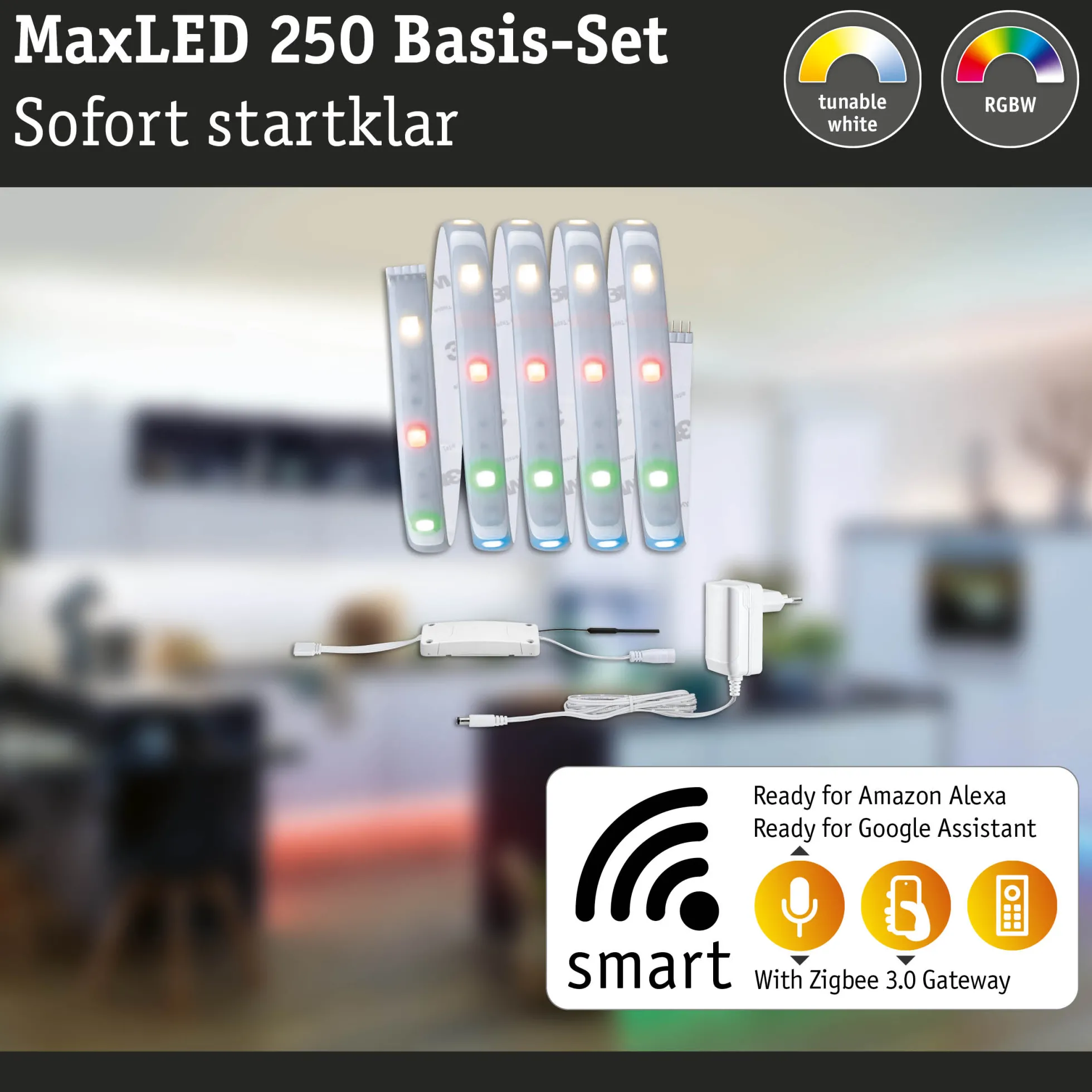 MaxLED 250 LED Strip Smart Home Zigbee 3.0 - Basisset 1,5m RGBW+