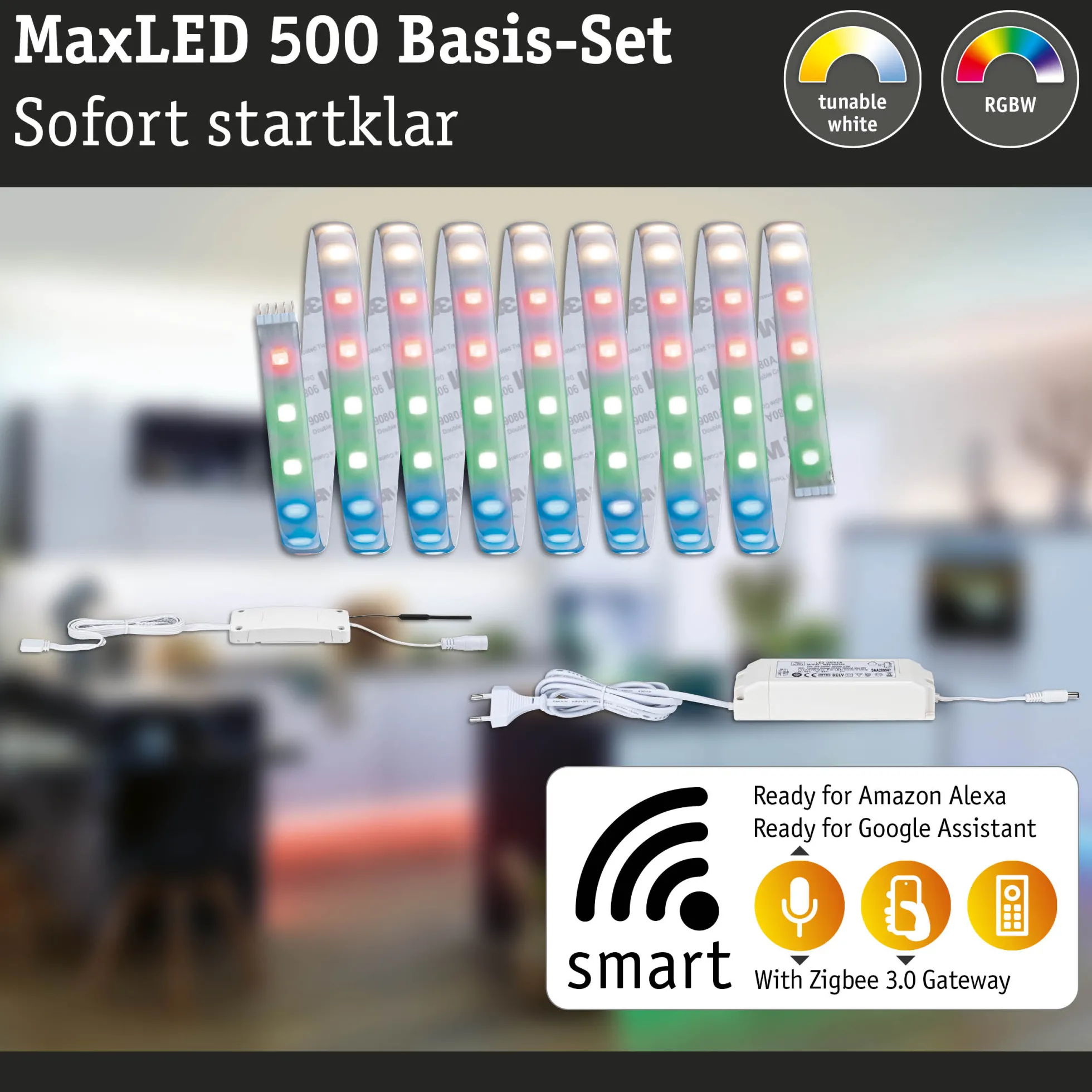 MaxLED 500 LED Strip Smart Home Zigbee 3.0 - Basisset 3m RGBW