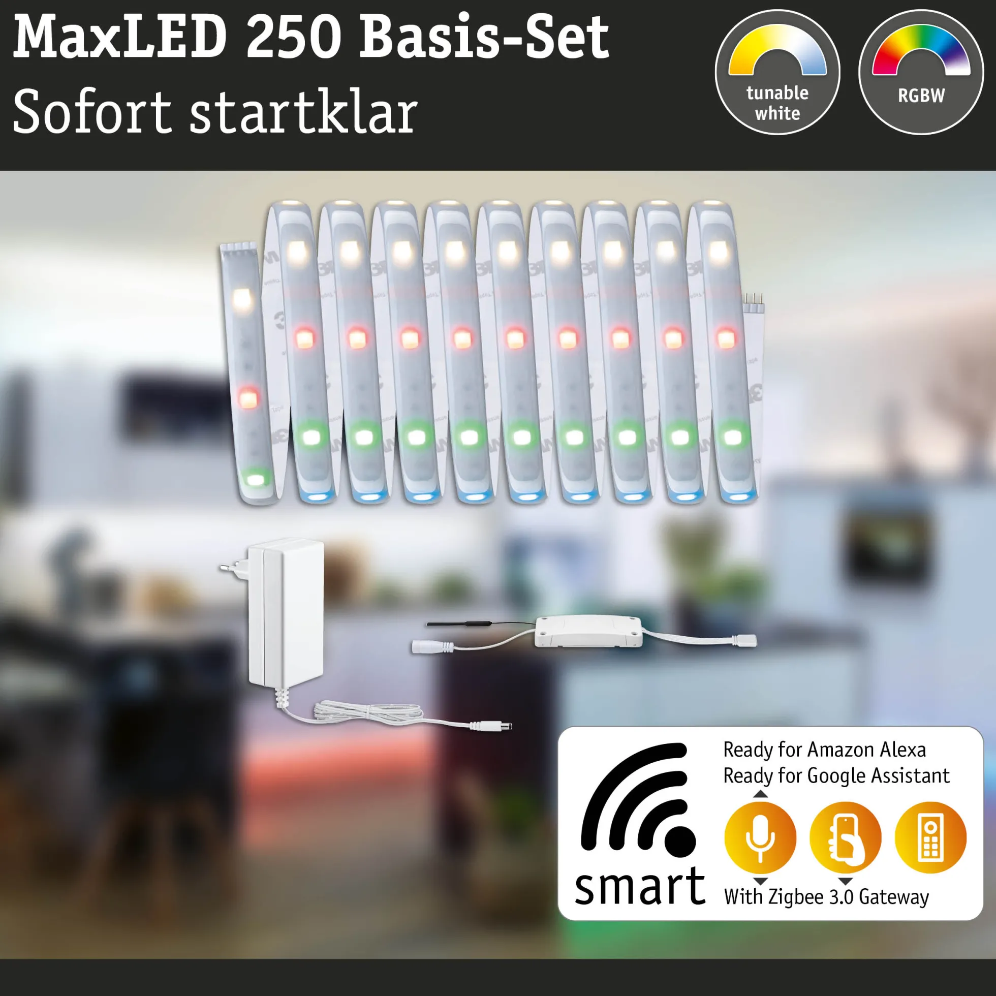 MaxLED 250 LED Strip Smart Home Zigbee 3.0 - Basisset 3m RGBW+