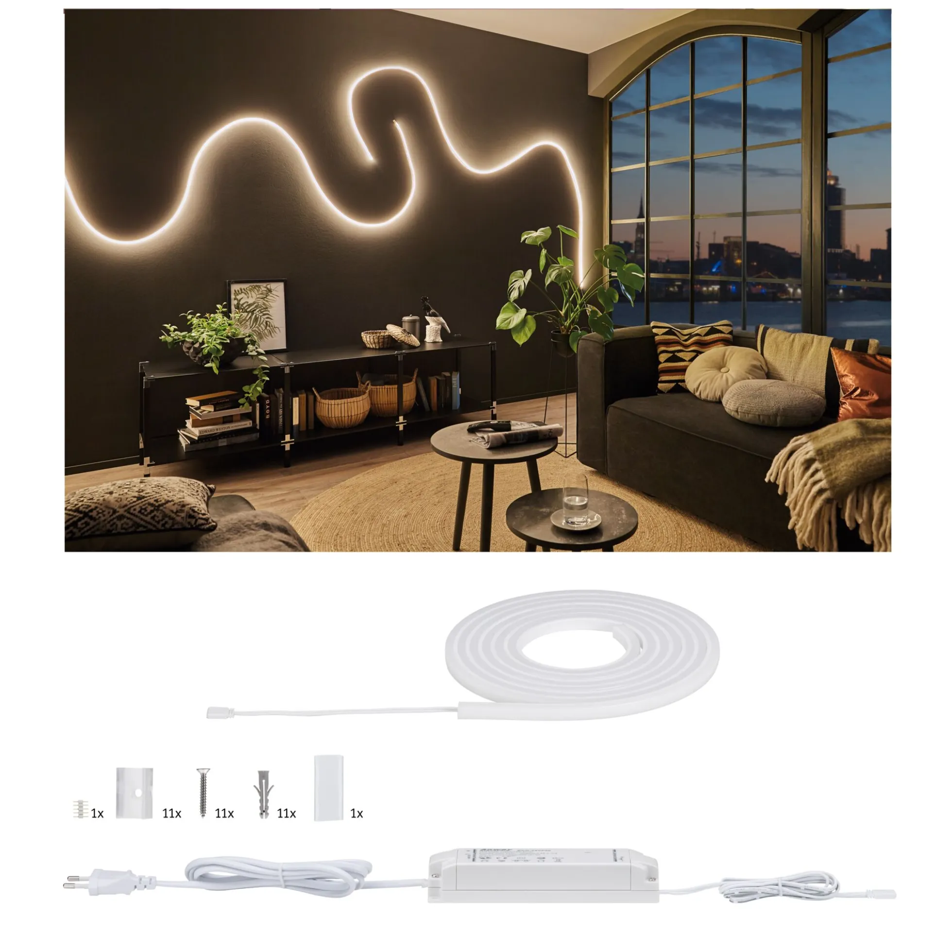 MaxLED Flow LED Strip - Basisset Warmweiß
