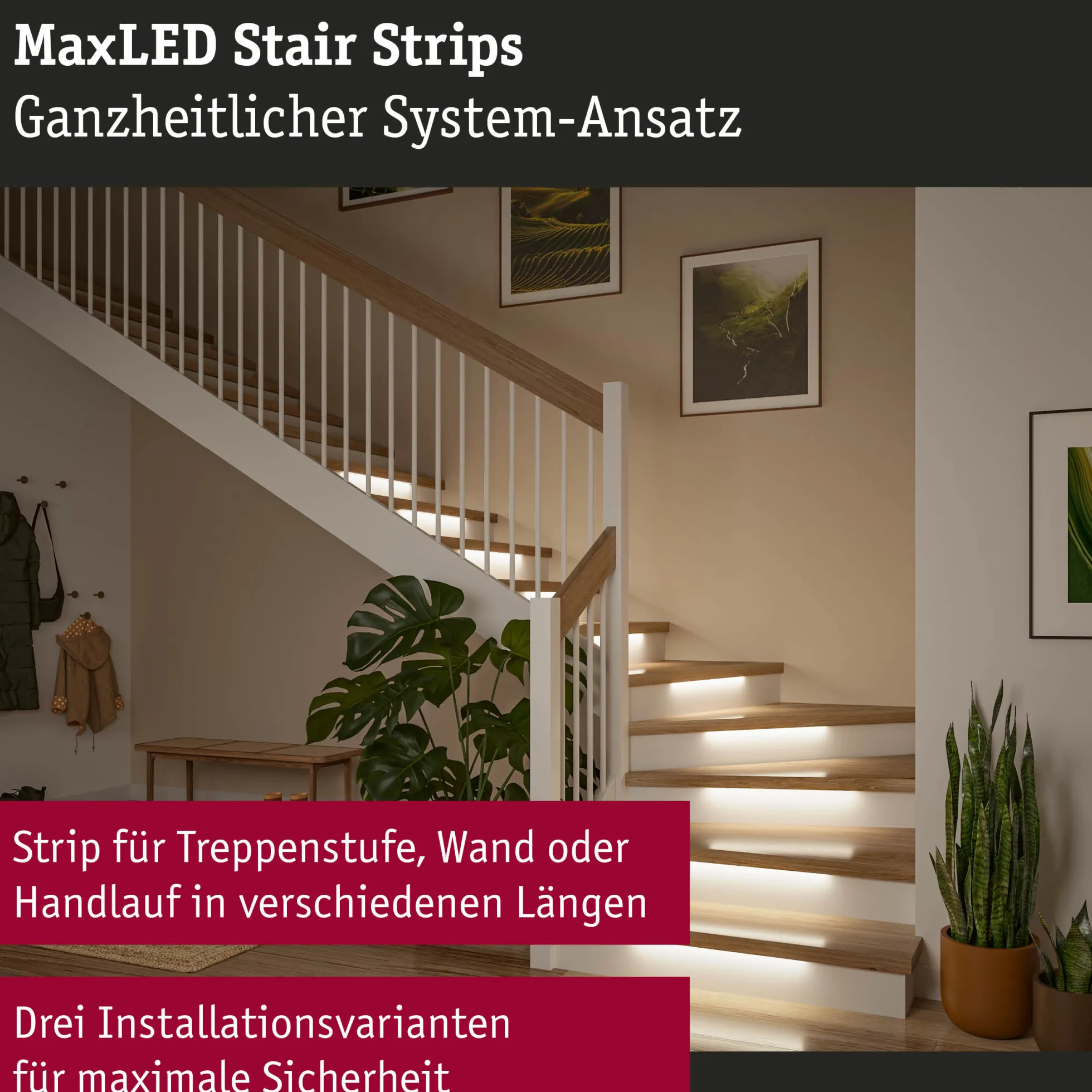 MaxLED Stair LED Strip - Erweiterung 3x 1m