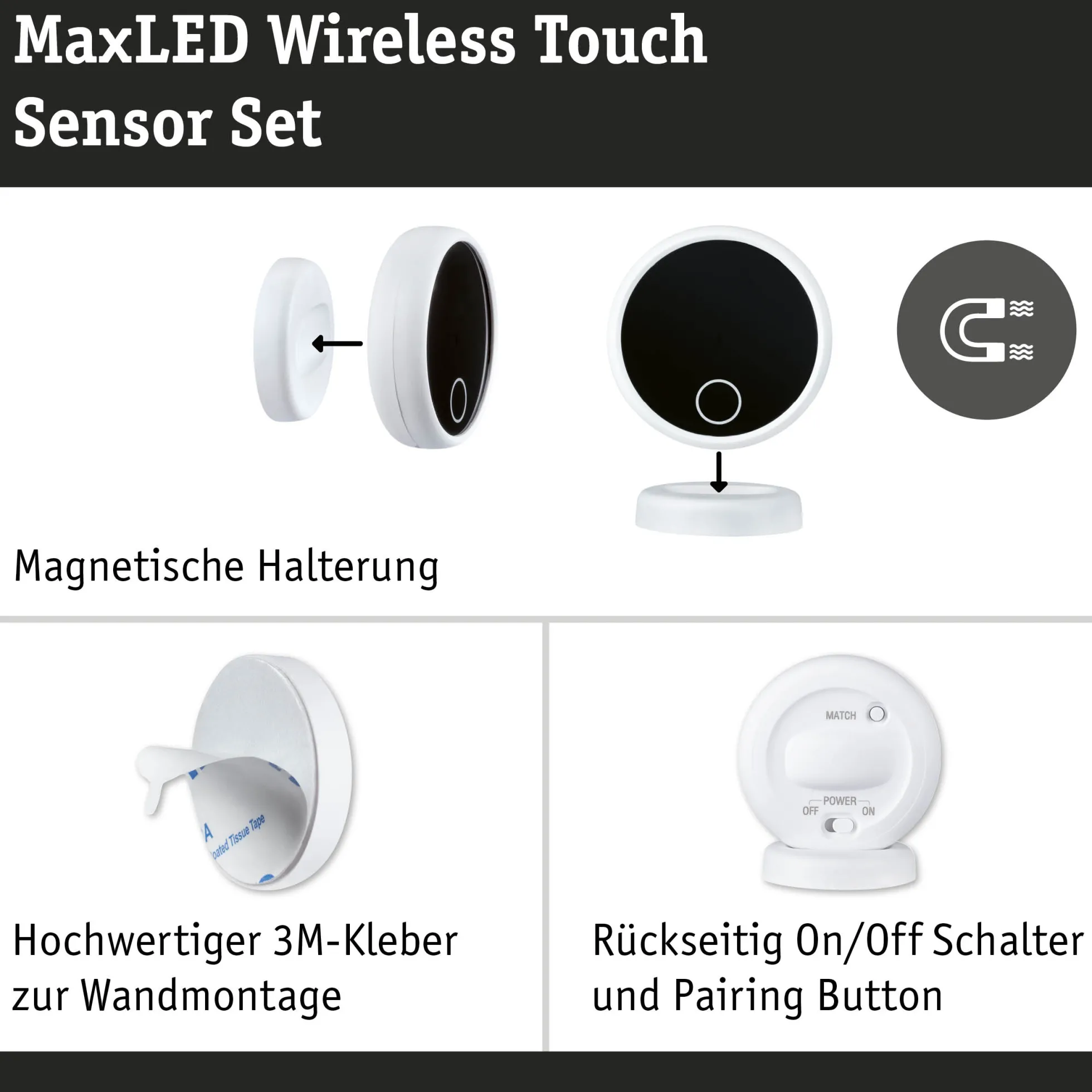 MaxLED Zubehör Steuerung - Basisset Touchschalter