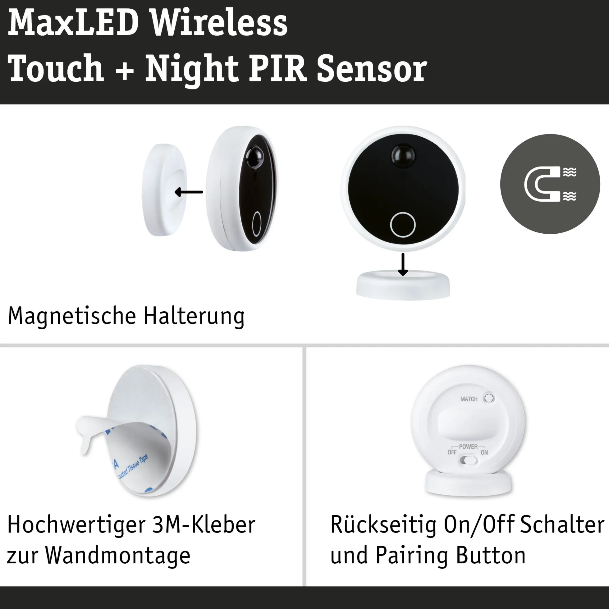 MaxLED Zubehör Steuerung - Erweiterung Funk-Touchschalter