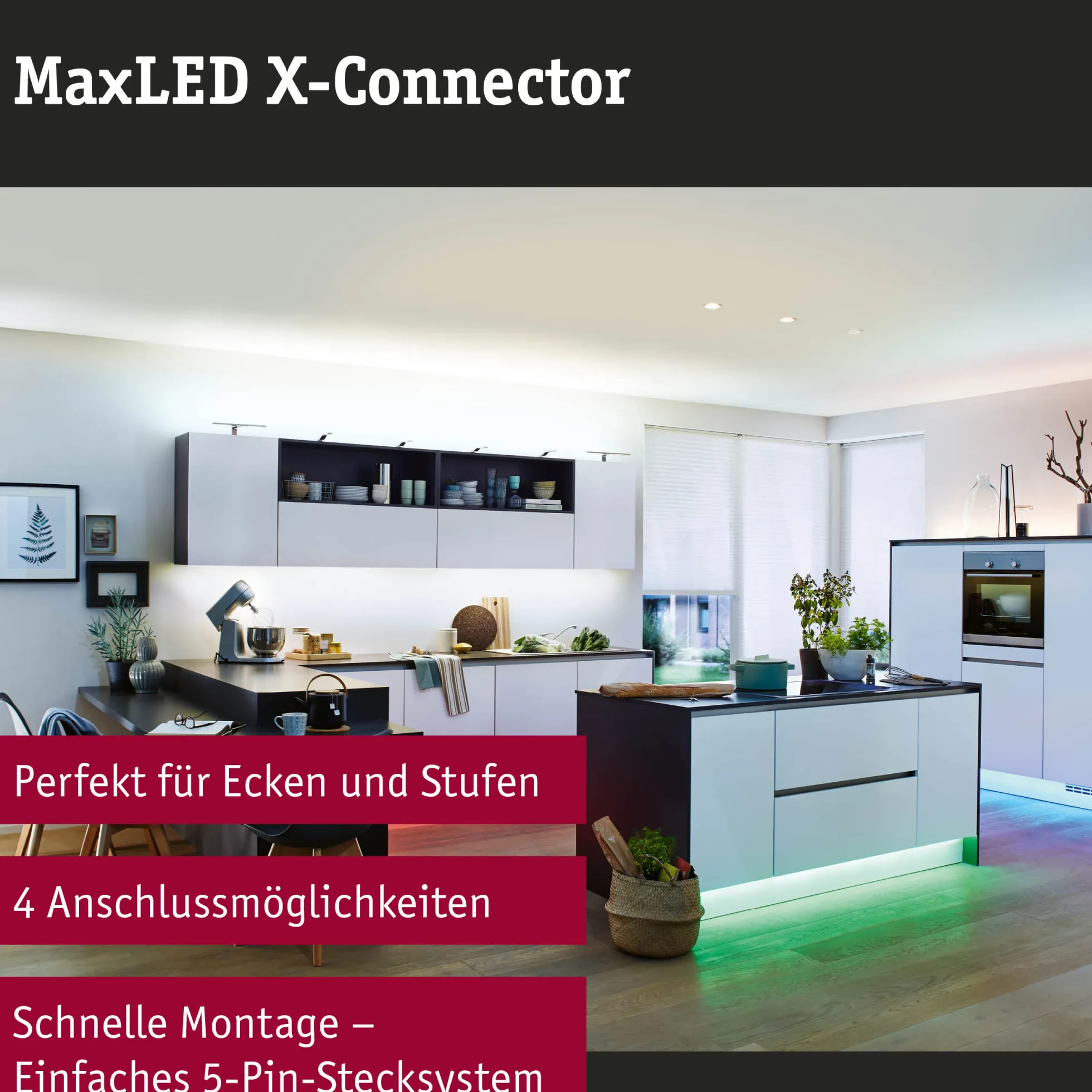 MaxLED Zubehör Verbinder - X-Stück