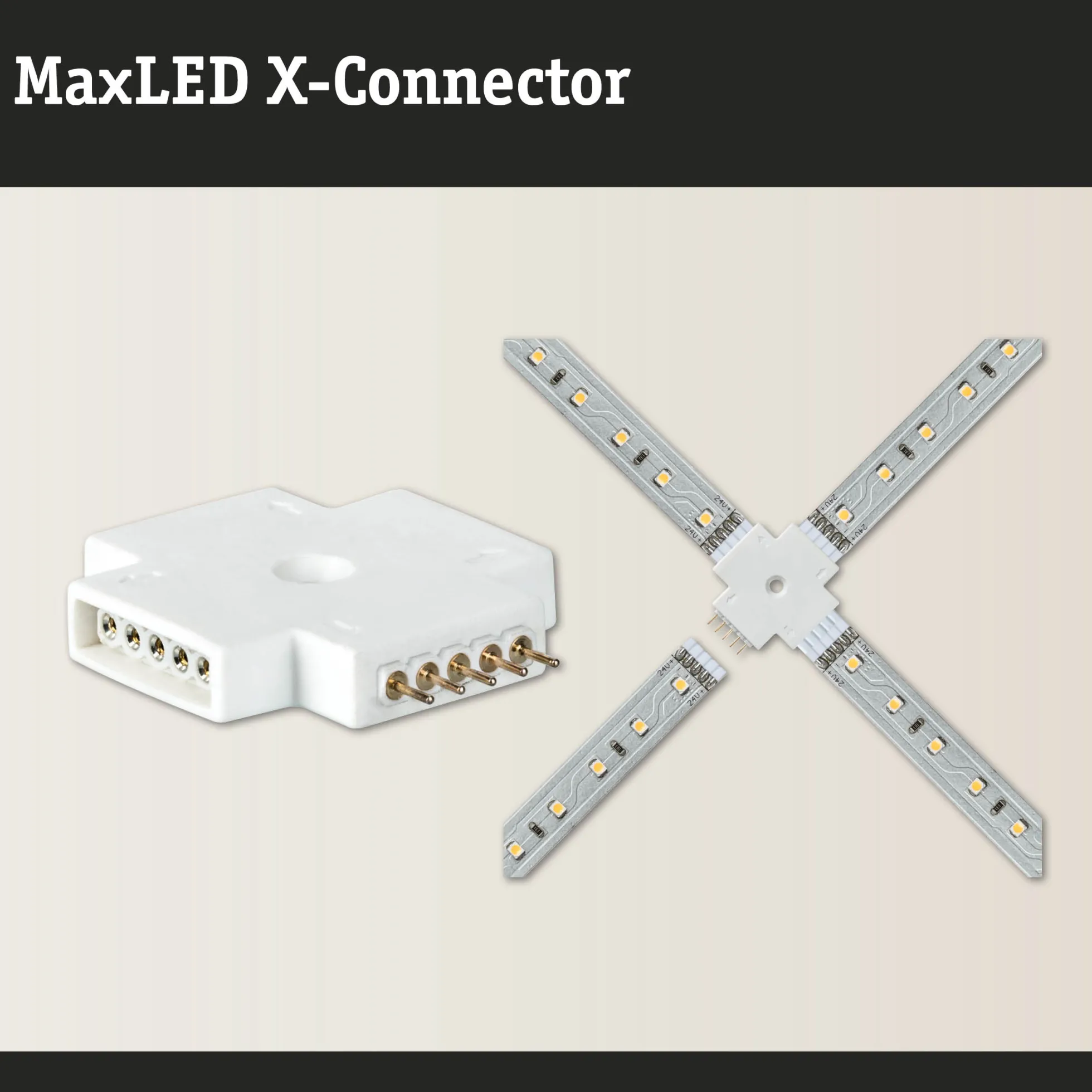 MaxLED Zubehör Verbinder - X-Stück