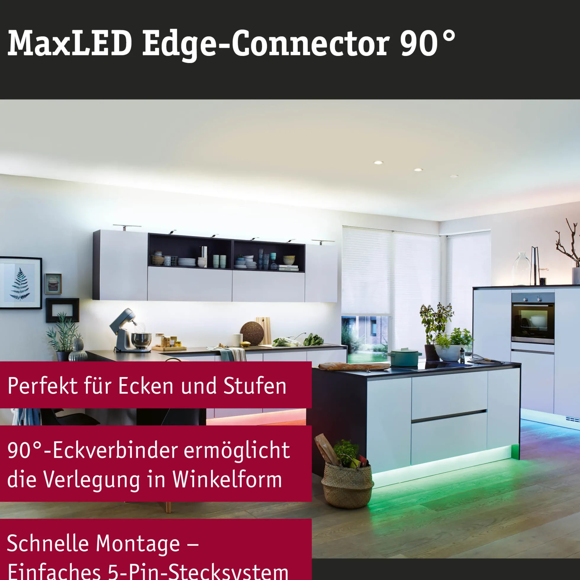 MaxLED Zubehör Verbinder - Eck-Stück