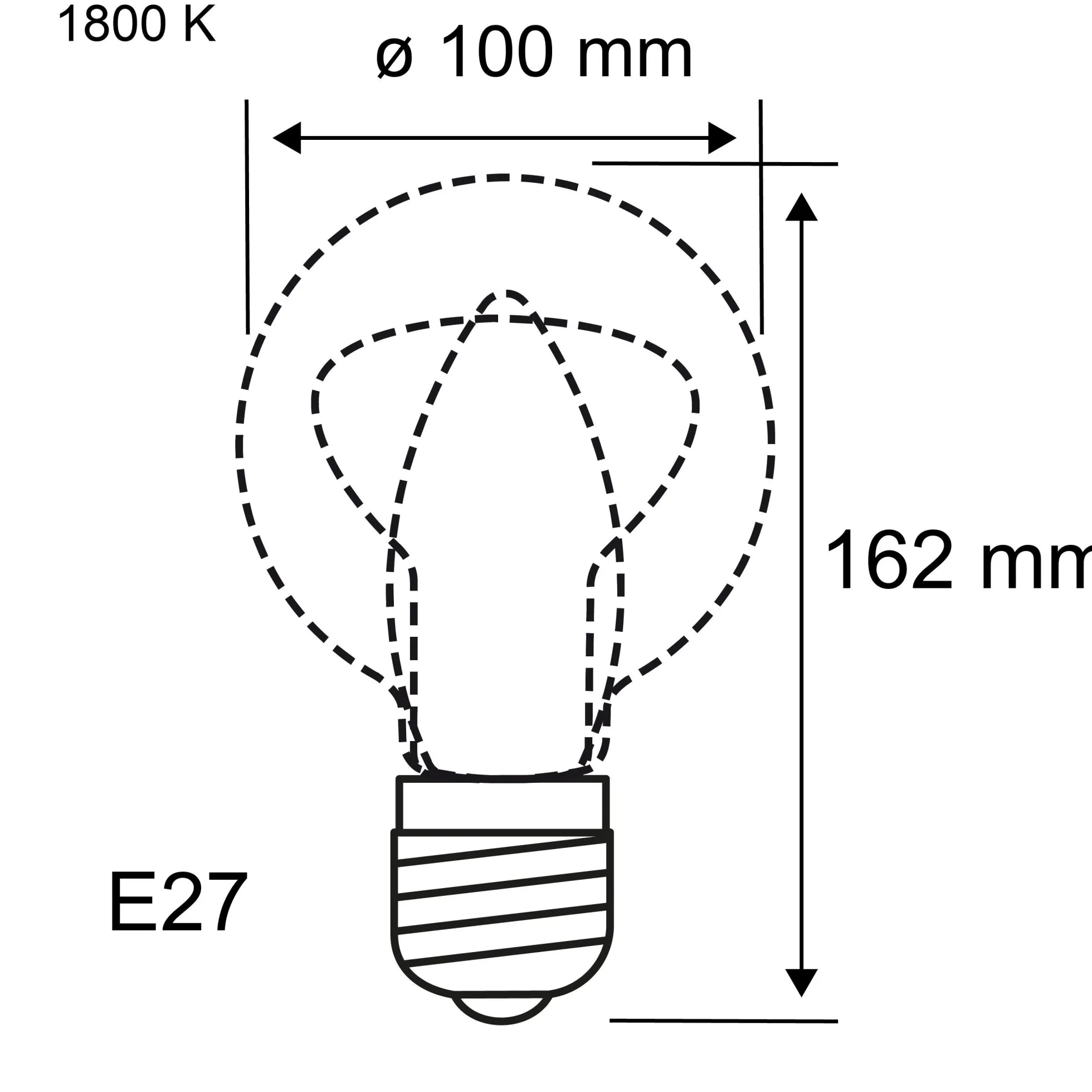 Metallic Glow Standard 230V - LED Leuchtmittel Zyl E27