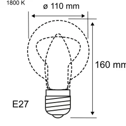 Metallic Glow Standard 230V - LED Globe E27