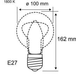 Metallic Glow Standard 230V - LED Leuchtmittel Zyl Spiral