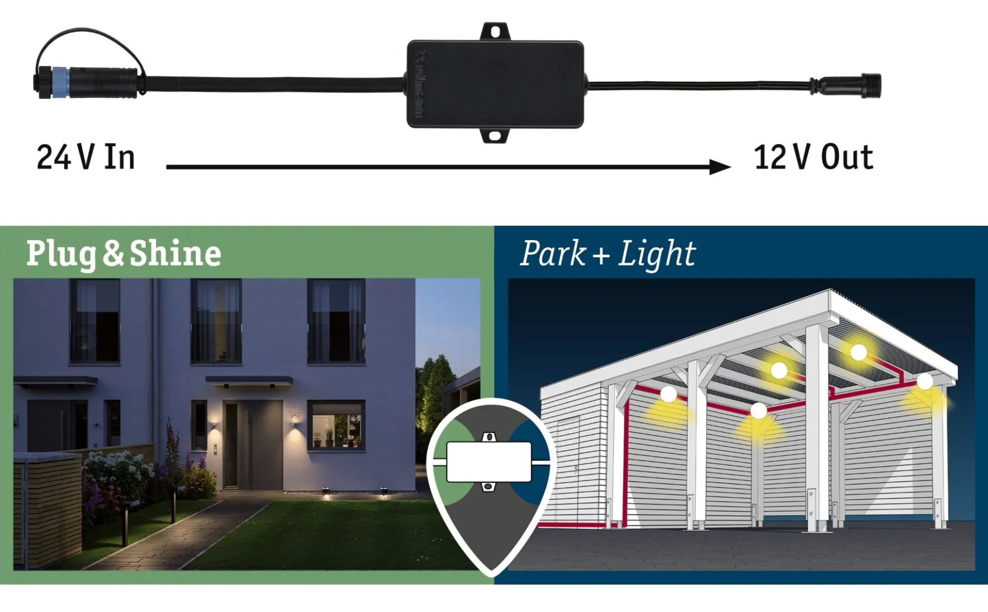 Park + Light Verteiler - 24V-12V