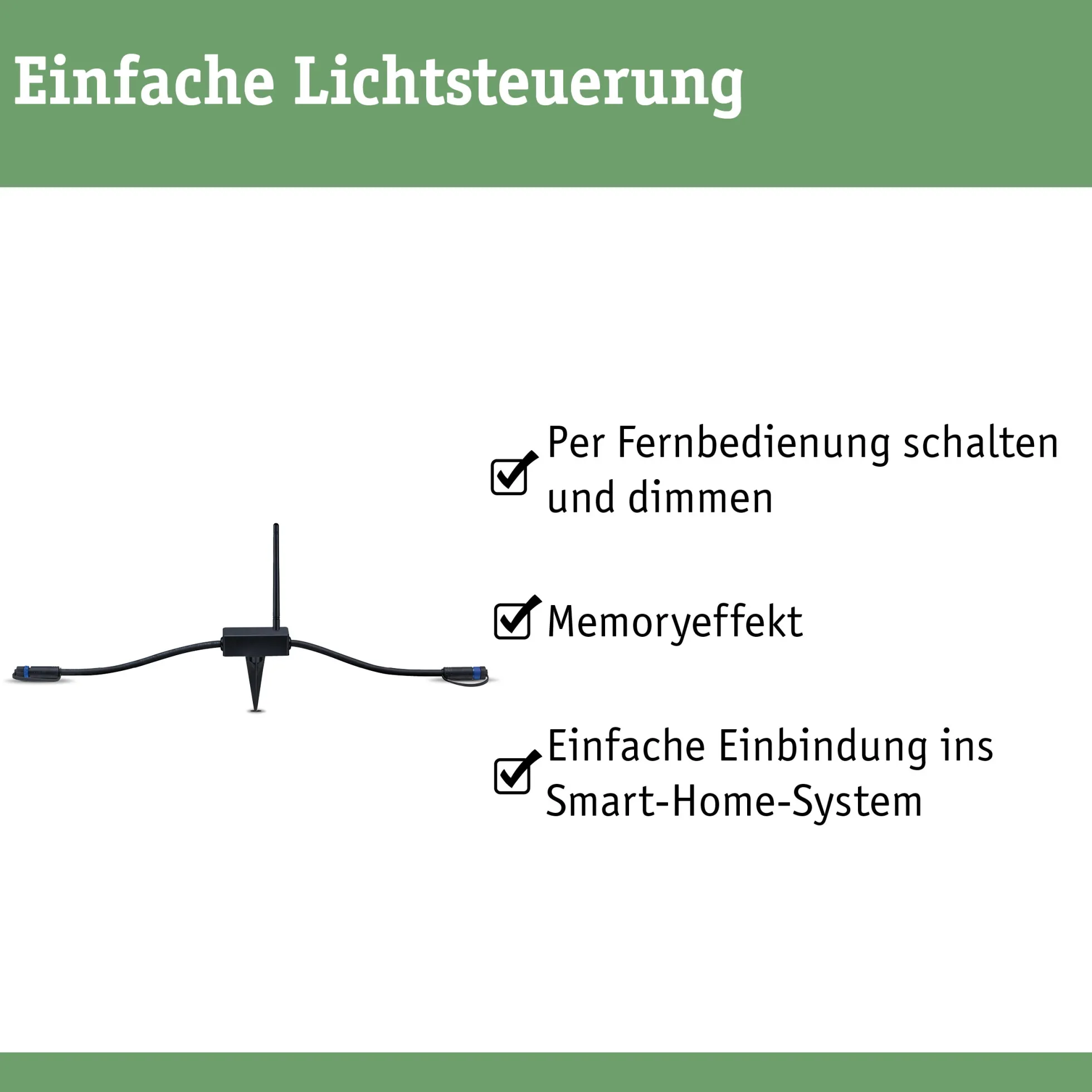 Plug & Shine Controller Wireless - Plug & Shine Controller Wireless IP68 Schwarz
