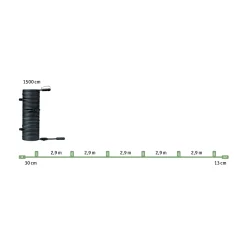 Plug & Shine Kabel - 15m 7 Ausgänge
