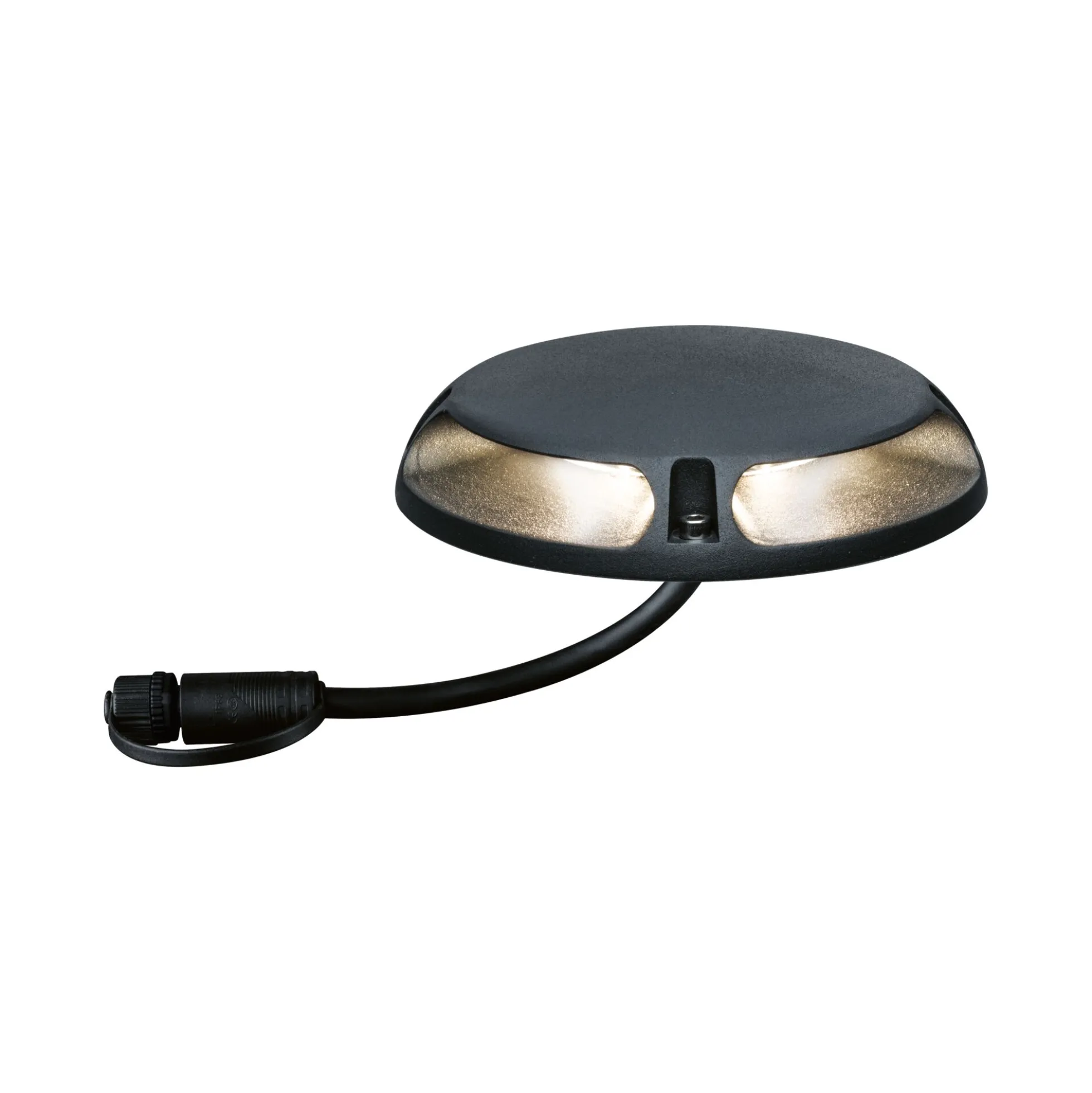 Plug & Shine LED Bodenaufbauleuchte - Warmweiß Einzelspot Zweifacher Lichtaustritt, 180°