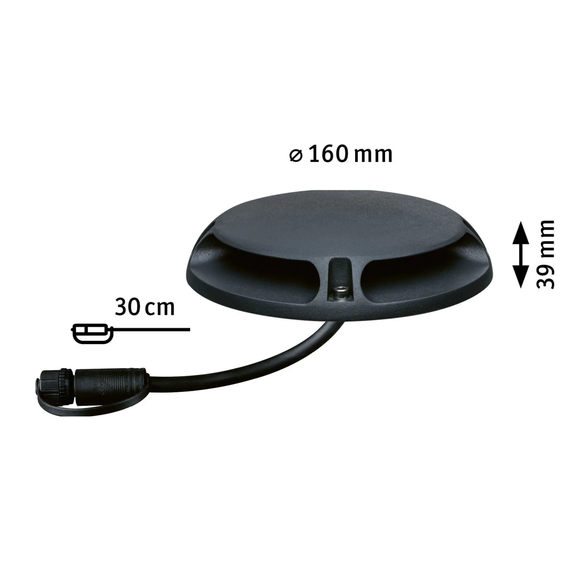 Plug & Shine LED Bodenaufbauleuchte - Warmweiß Einzelspot Zweifacher Lichtaustritt, 180°