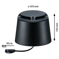 Plug & Shine LED Bodenaufbauleuchte - Warmweiß Einzelspot Zweifacher Lichtaustritt, 180°
