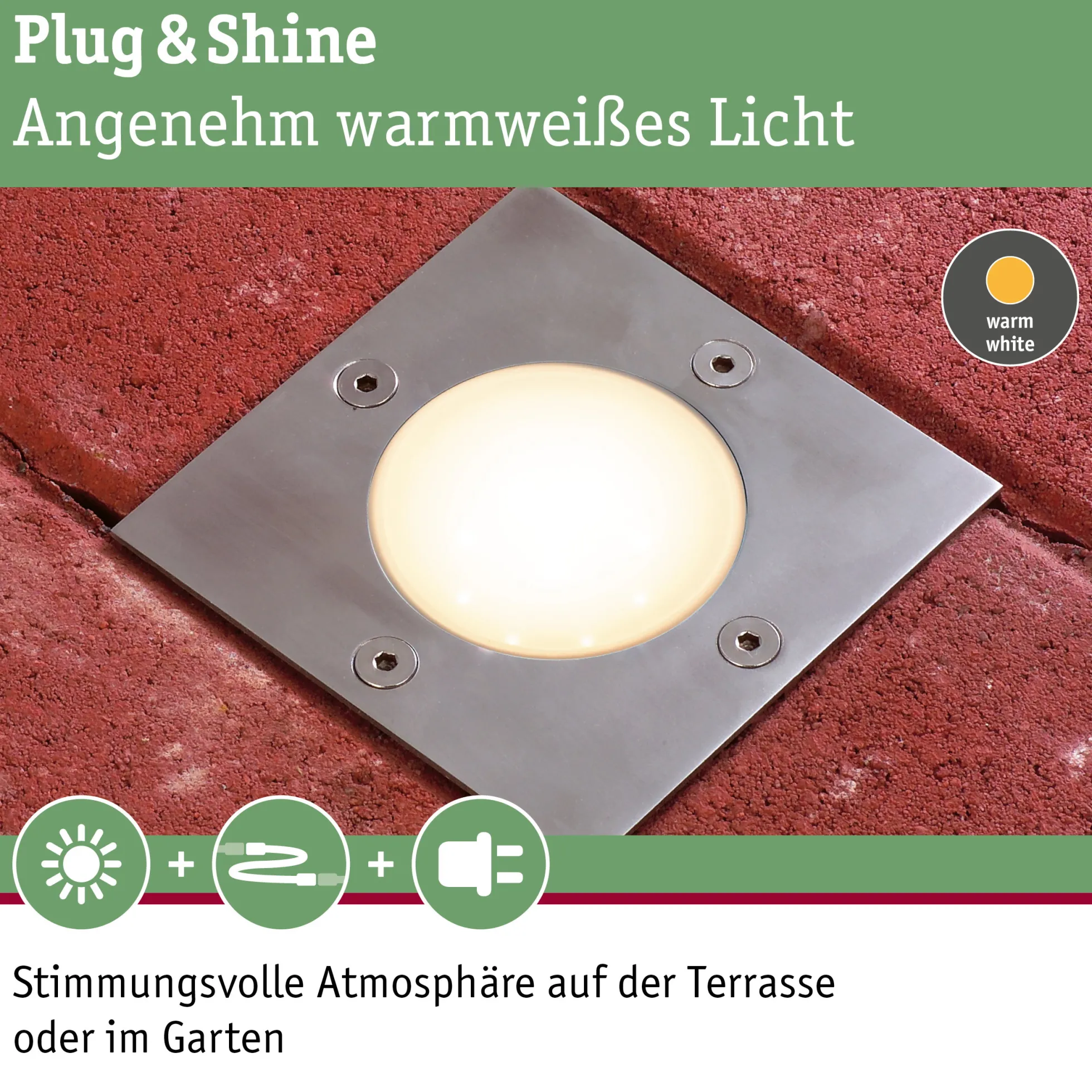 Plug & Shine LED Bodeneinbauleuchte - Floor Einzelspot