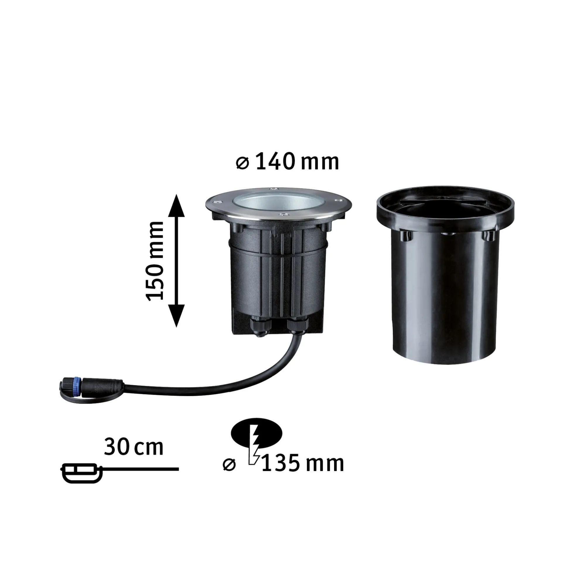 Plug & Shine LED Bodeneinbauleuchte - Floor Einzelspot