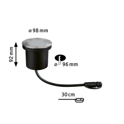 Plug & Shine LED Bodeneinbauleuchte - Floor Einzelleuchte Insektenfreundlich