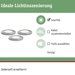 Plug & Shine LED Bodeneinbauleuchte - Floor Mini Erweiterungsset