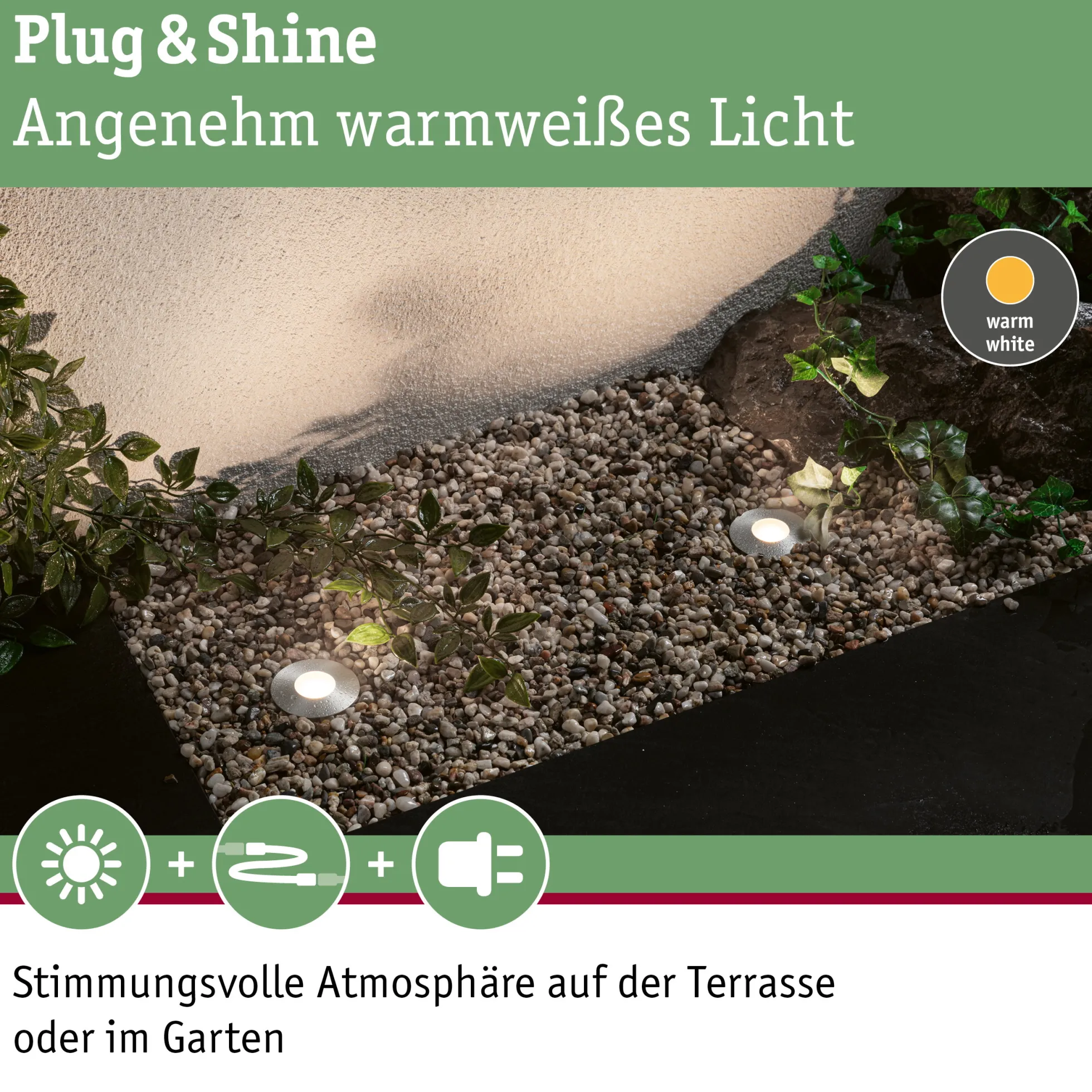 Plug & Shine LED Bodeneinbauleuchte - Floor Mini Einzelspot