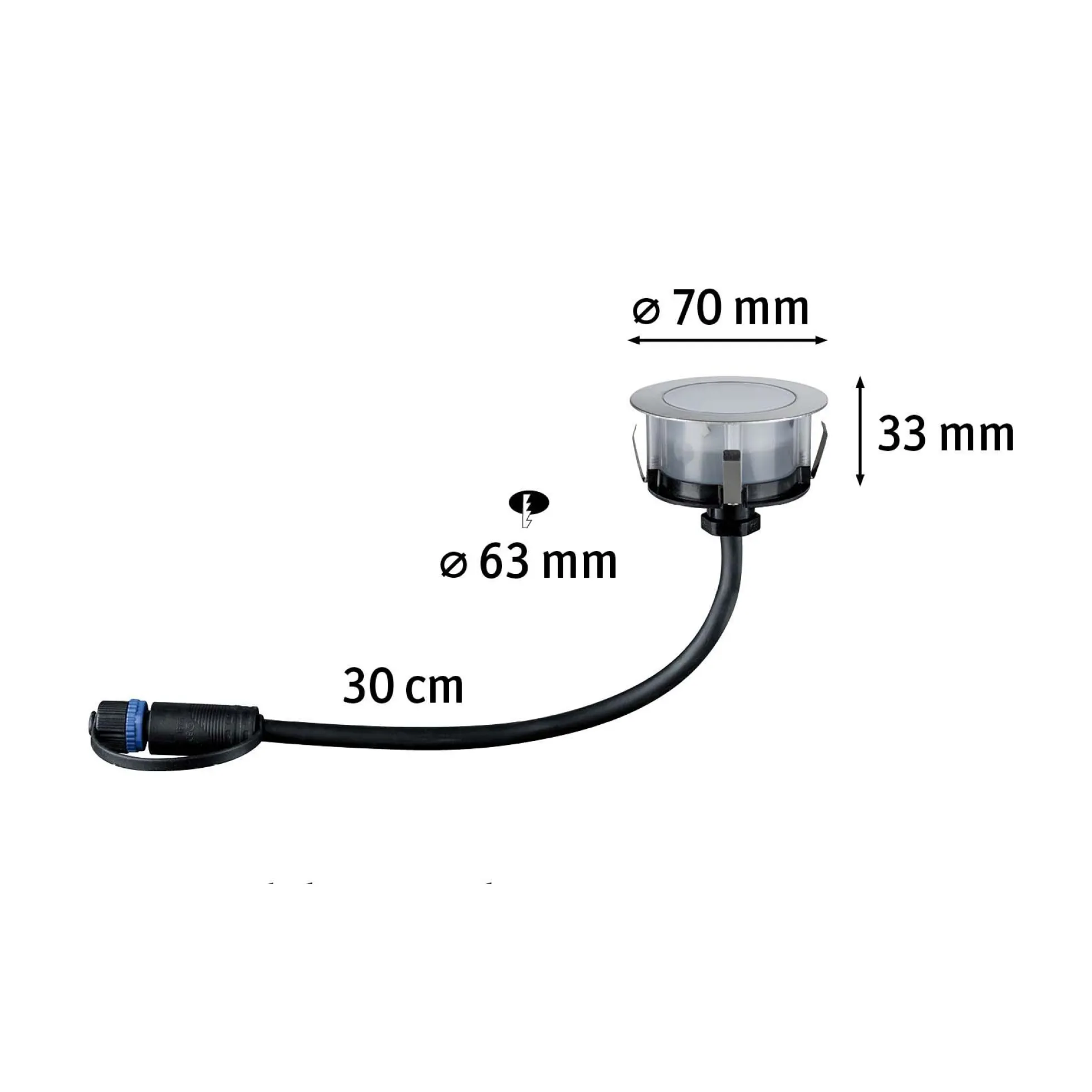 Plug & Shine LED Bodeneinbauleuchte Smart Home Zigbee 3.0 - Floor Einzelleuchte