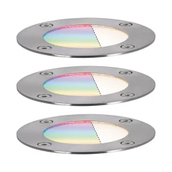 Plug & Shine LED Bodeneinbauleuchte Smart Home Zigbee 3.0 - RGBW Basisset