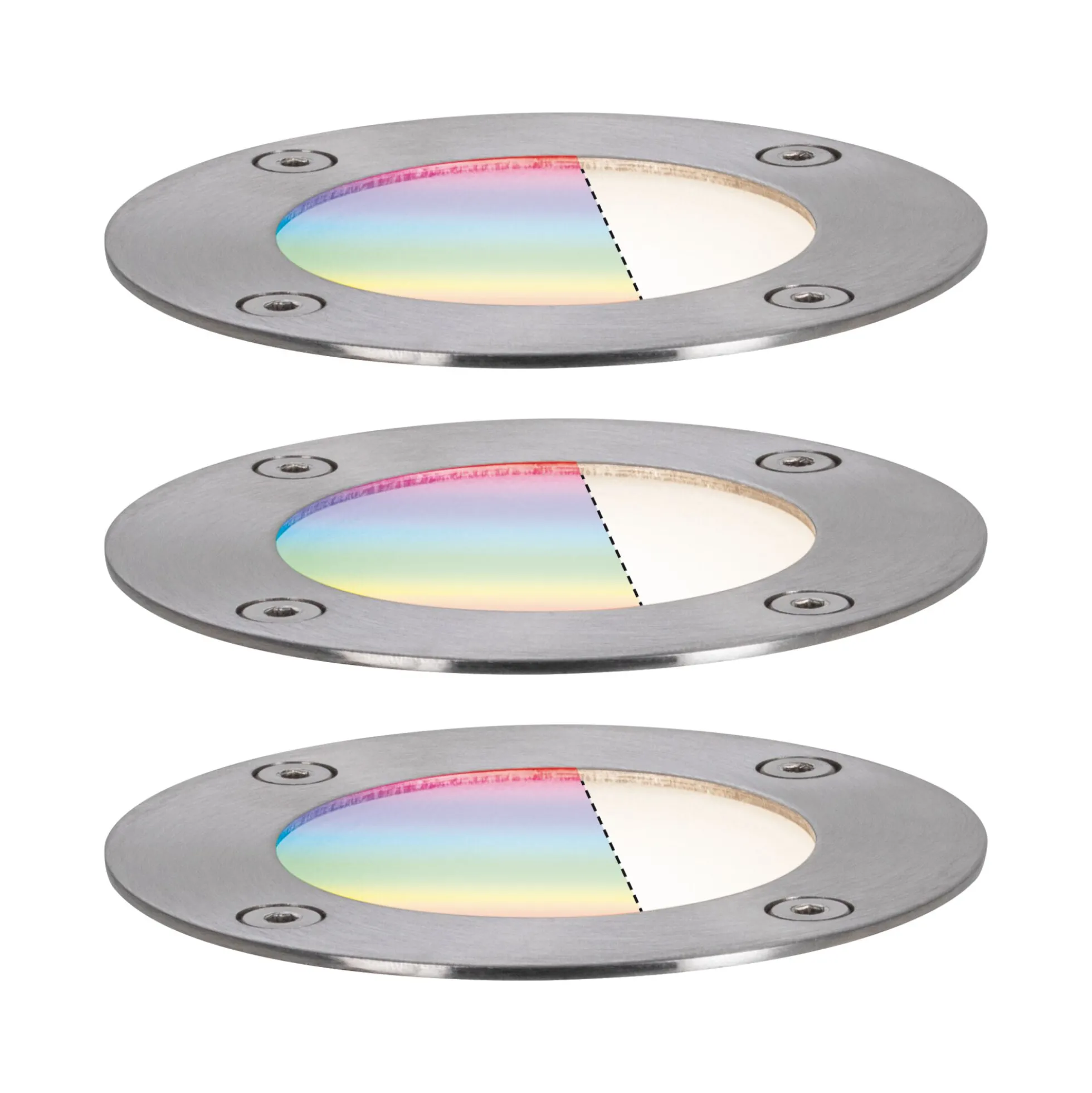 Plug & Shine LED Bodeneinbauleuchte Smart Home Zigbee 3.0 - RGBW Basisset