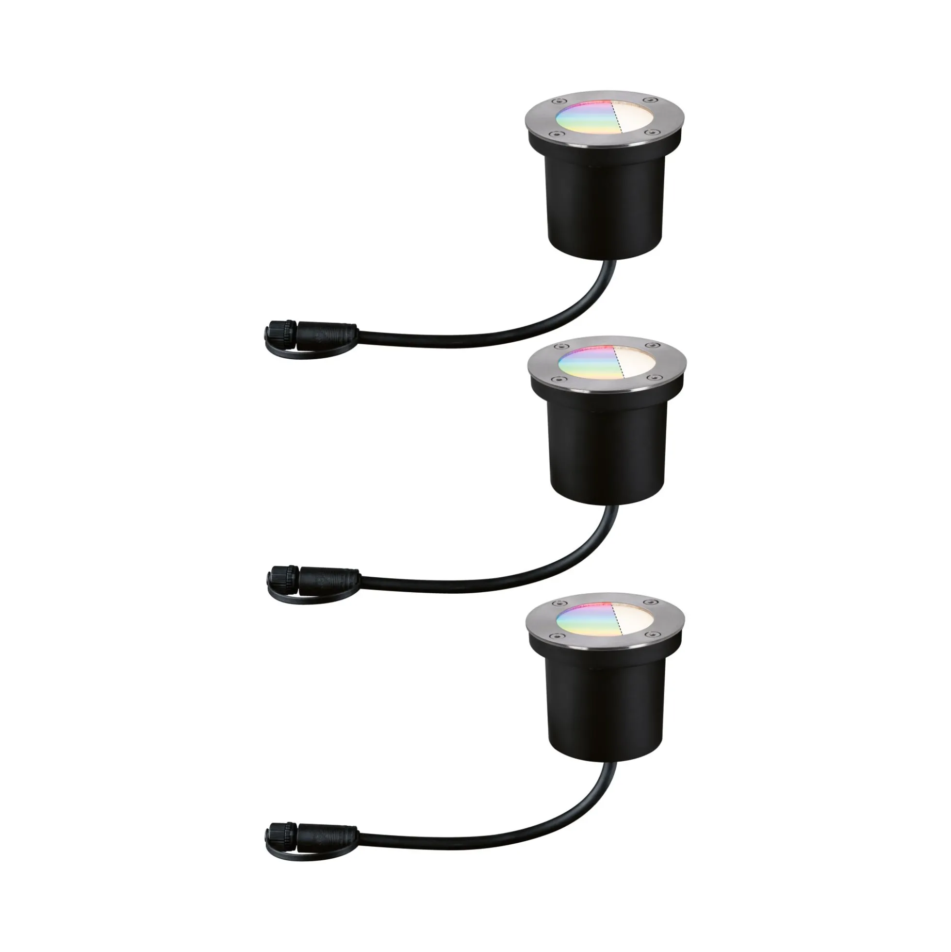 Plug & Shine LED Bodeneinbauleuchte Smart Home Zigbee 3.0 - RGBW Basisset