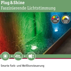 Plug & Shine LED Bodeneinbauleuchte Smart Home Zigbee 3.0 - RGBW Basisset