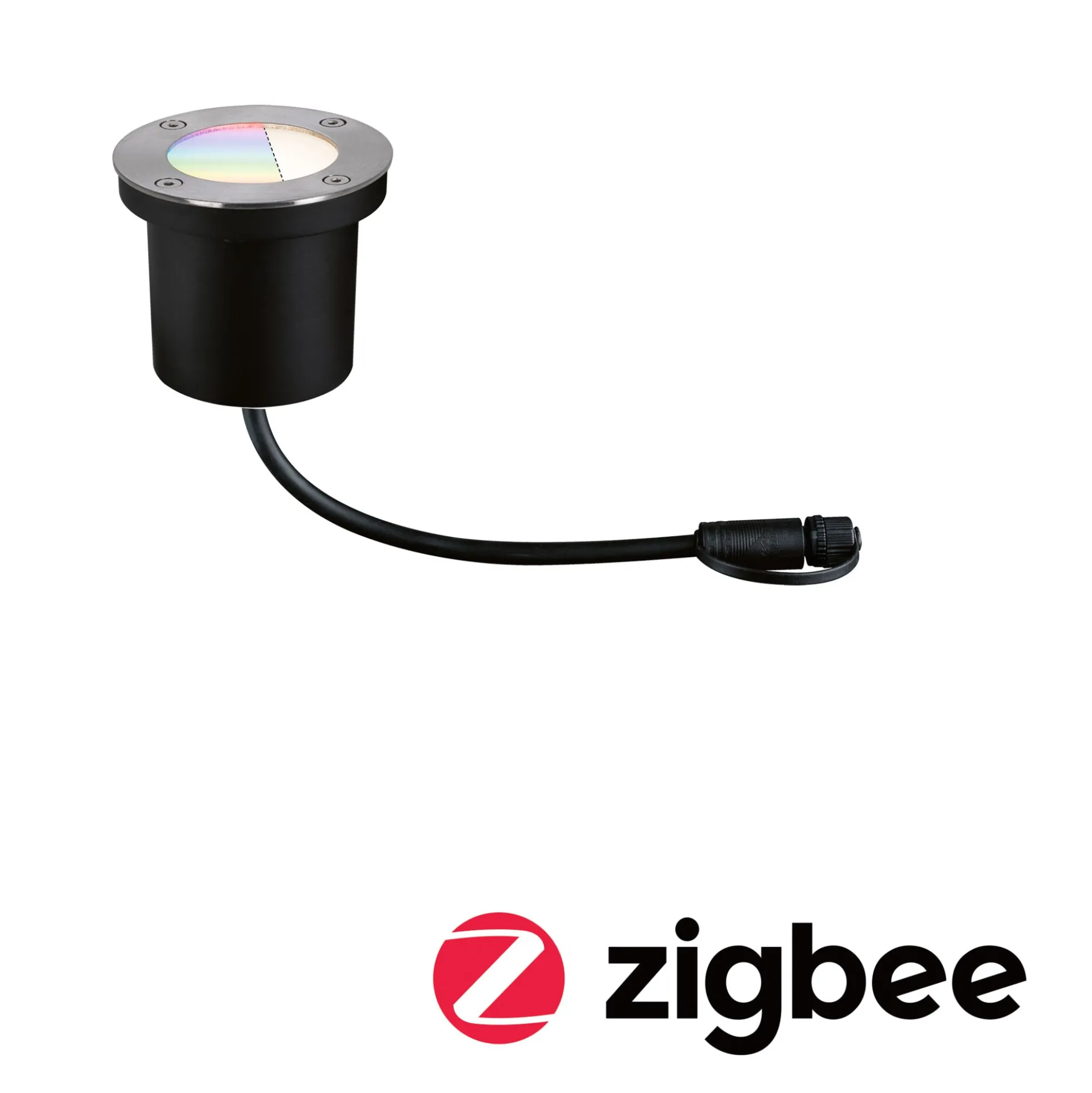 Plug & Shine LED Bodeneinbauleuchte Smart Home Zigbee 3.0 - RGBW Einzelspot