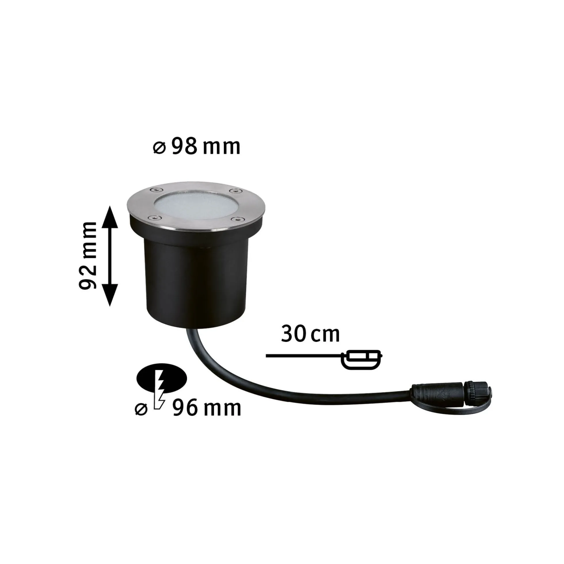 Plug & Shine LED Bodeneinbauleuchte Smart Home Zigbee 3.0 - RGBW Einzelspot