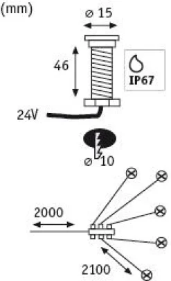 Plug & Shine LED Bodeneinbauleuchte - MicroPen II Erweiterungsset