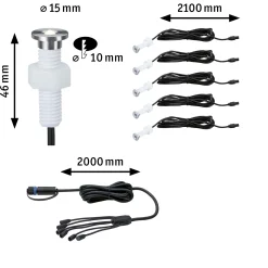 Plug & Shine LED Bodeneinbauleuchte - MicroPen II Erweiterungsset